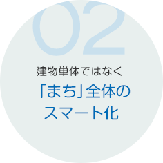 建物単体ではなく「まち」全体のスマート化